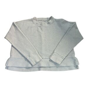 Cozy light blue cropped sweatshirt